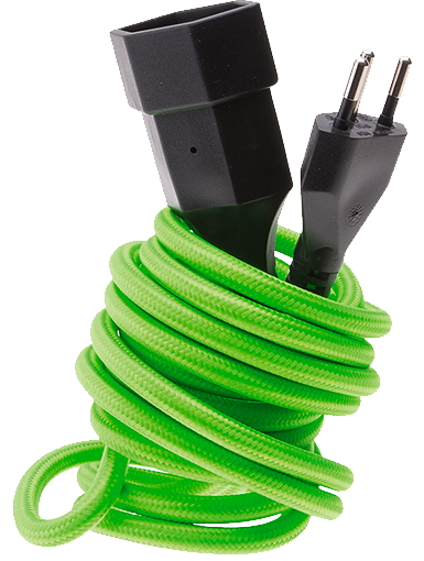 maxTex Verlängerungskabel mit hochwertigem Textilmaterial (Stromverlängerungskabel)